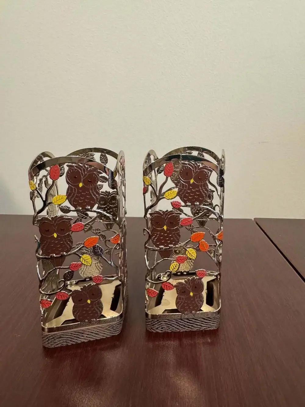 Bath & Body Works Fall Owls Foaming Hand Soap Holder Set of 2